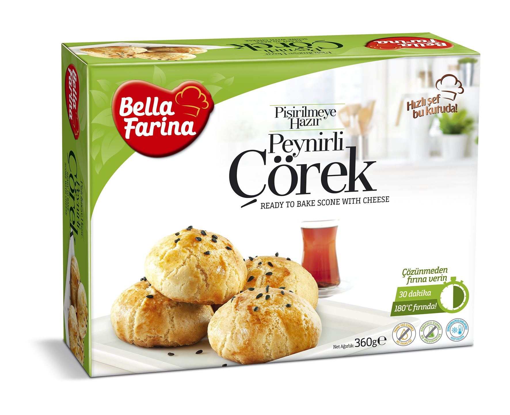 Bella Farina Peynirli Çörek 360g